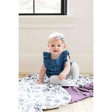 Copper Pearl Three-Layer Baby Blanket: Soft Baby Quilts for Boys and Girls | Breathable, Cozy, Toddler Blanket | Baby Quilt for Newborns | 46x46 Premium Polyester/Rayon | Rowan