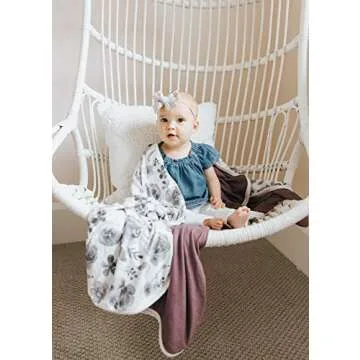 Copper Pearl Three-Layer Baby Blanket: Soft Baby Quilts for Boys and Girls | Breathable, Cozy, Toddler Blanket | Baby Quilt for Newborns | 46x46 Premium Polyester/Rayon | Rowan