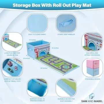 Versatile SAM AND MABEL Storage Organizer and Play Mat