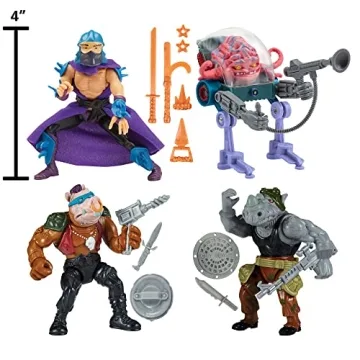 Teenage Mutant Ninja Turtles Classic 4" Figure Bundle
