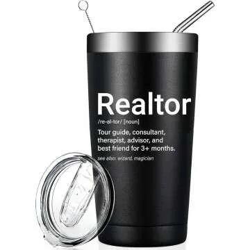 Realtor Tumbler with Lid & Straw 20 OZ Insulated