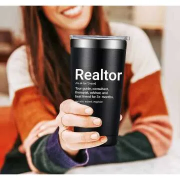 Realtor Tumbler with Lid & Straw 20 OZ Insulated
