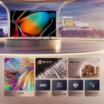 Hisense 100-Inch U8 Mini-LED 4K UHD Smart TV