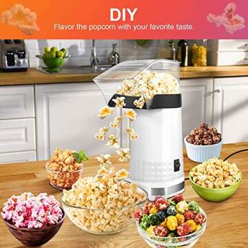 Fast 1200w Popcorn Machine for Healthy Movie Nights
