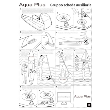 Aqua Plus 6 Inch Thick Inflatable SUP for All Skill Levels