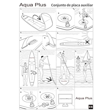 Aqua Plus 6 Inch Thick Inflatable SUP for All Skill Levels