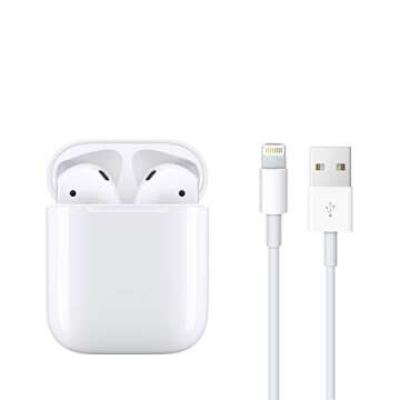 Apple AirPods (2nd Generation) Wireless Earbuds with Lightning Charging Case with AppleCare+ (2 Years)