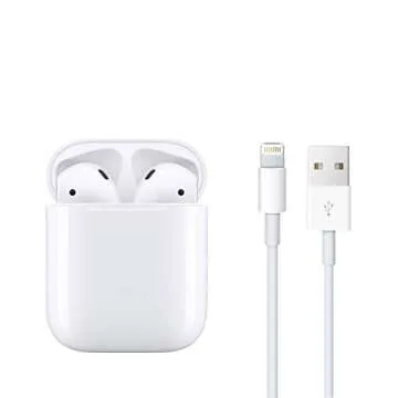 Apple AirPods (2nd Generation) Wireless Earbuds with Lightning Charging Case with AppleCare+ (2 Years)