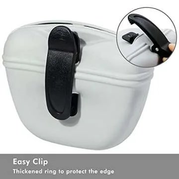 Kamehame Dog Treat Pouch, 2 Pack Silicone Dog Treat Bag Dog Training Treat Pouch with Magnetic Closure and Waist Clip, Portable Wet Treat Training Pouch for Pet Puppy