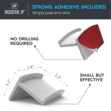 Stylish Modern JP Hat Hooks - No Drilling, Strong Hold