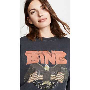 Shop ANINE BING Women's Vintage Bing Sweatshirt - Stylish Comfort