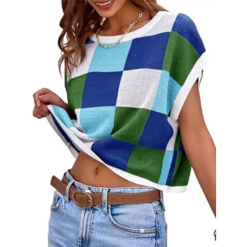 Saodimallsu Cap Sleeve Crop Top for Summer Style