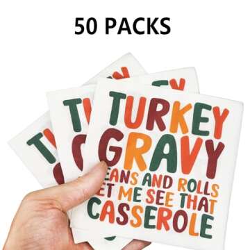 Friendsgiving Napkins, Thanksgiving Napkins, Friendsgiving Decorations, Thanksgiving Decorations, Fr...