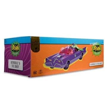 McFarlane DC Retro Batmobile & The Joker Set - Exclusive