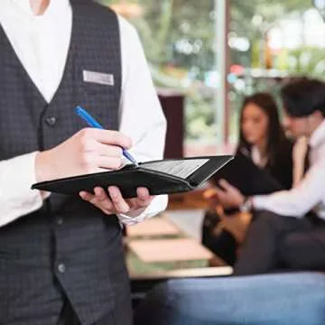 Mymazn Black Server Books - Essential Organizer for Waitstaff