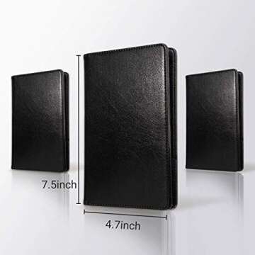 Mymazn Black Server Books for Waitstaff | Stylish Organizer