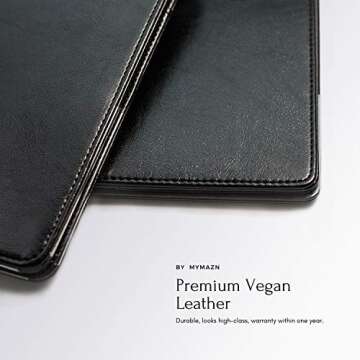 Mymazn Black Server Books for Waitstaff | Stylish Organizer