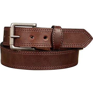 Bullhide Belts Men's Leather Belt - Durable & Stylish, 1.5" Wide, Brown, 38"
