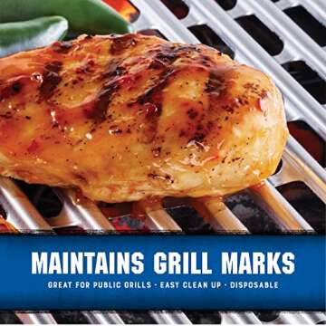 Kingsford Extra Tough Aluminum Grill Liners | Heavy Duty Grill Liners | Disposable Grilling Liners Prevent Food From Falling Through Grill Grates, 4 Count