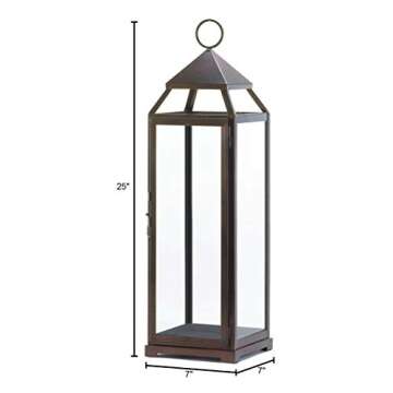Stylish Bronze Lantern for Indoor and Outdoor Use