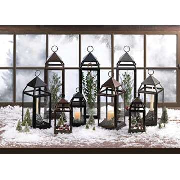 Stylish Bronze Lantern for Indoor and Outdoor Use
