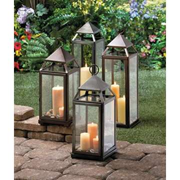 Stylish Bronze Lantern for Indoor and Outdoor Use