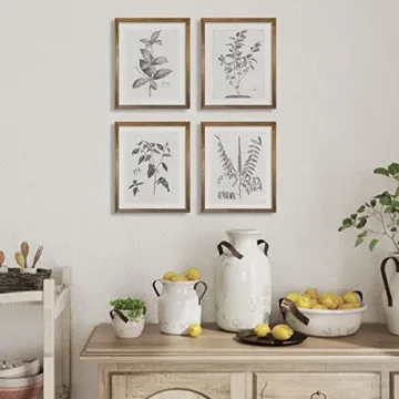 Vintage Farmhouse Botanical Art for Elegant Home Decor