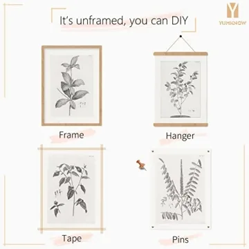 Vintage Farmhouse Botanical Art for Elegant Home Decor
