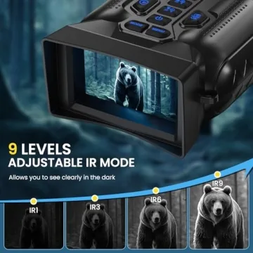 4K Night Vision Goggles with Rechargeable Battery and 16X Zoom
