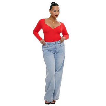 Freehut Women's Ultra-Soft Double-Lined Slimming Bodysuit