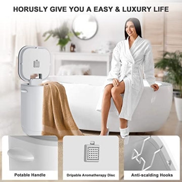 HORUSLY Luxury 40L Towel Warmer with LED Display