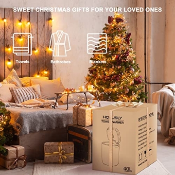 HORUSLY Luxury 40L Towel Warmer with LED Display