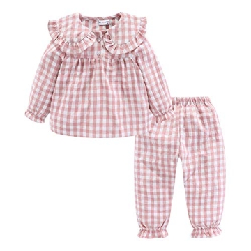 Mud Kingdom Toddler Pajamas for Girls | 100% Cotton Sleepwear Set | Stylish and Comfortable