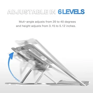 Soundance Aluminum Adjustable Laptop Stand for Ergonomic Support