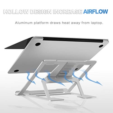 Soundance Aluminum Adjustable Laptop Stand for Ergonomic Support