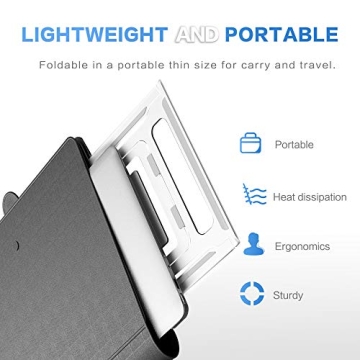 Soundance Aluminum Adjustable Laptop Stand for Ergonomic Support