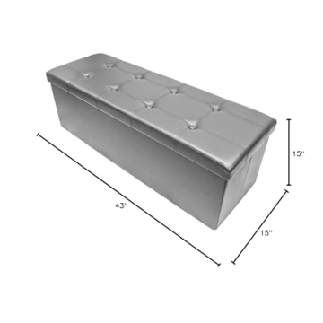 Stylish Sorbus Ottoman for Storage and Seating Needs