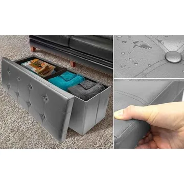 Stylish Sorbus Ottoman for Storage and Seating Needs