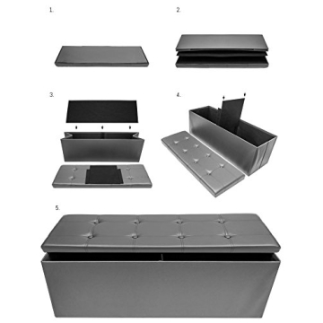 Stylish Sorbus Ottoman for Storage and Seating Needs