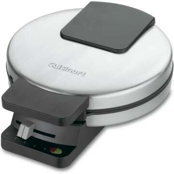 Cuisinart Classic Waffle Maker in Sleek Silver Finish