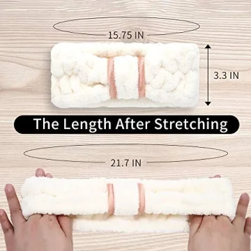 DOOBO 3 Pack Women's Microfiber Headbands for Beauty