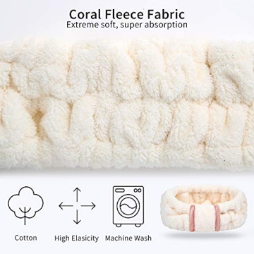 DOOBO 3 Pack Women's Microfiber Headbands for Beauty