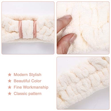 DOOBO 3 Pack Women's Microfiber Headbands for Beauty