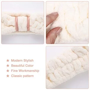 DOOBO 3 Pack Women's Microfiber Headbands for Beauty