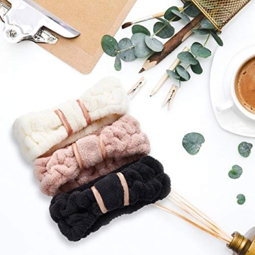DOOBO 3 Pack Women's Microfiber Headbands for Beauty