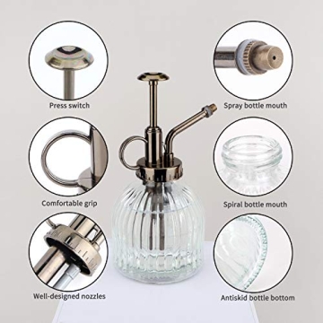 Yebeauty Glass Plant Mister - Vintage 200ML Watering Can