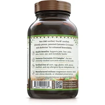 NutriGold Turmeric Curcumin Gold 500mg 120 Vegan Capsules