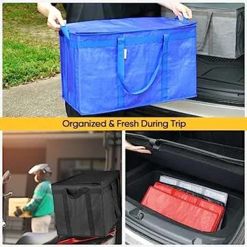 BALEINE Insulated Reusable Grocery Bags - Large & Collapsible