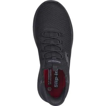 Skechers Women's Hands Free Slip-ins Summits Sr Food Service Shoe, Black, 8.5