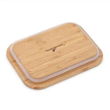 Nummyware Plastic-free Glass Food Container with Sustainable Bamboo Top (4, 370mL, 640mL, 1040mL, 1520mL)